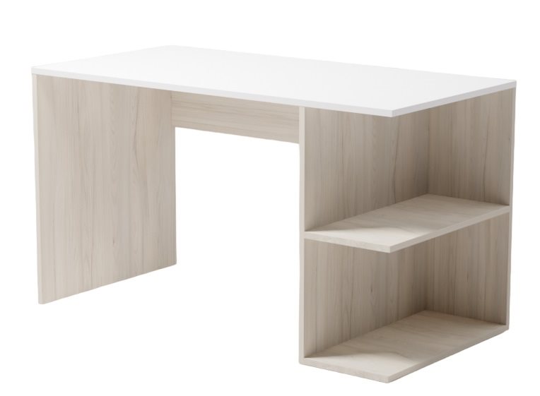 Masa de birou SMARTEX COMP 100cm White, Light Oak