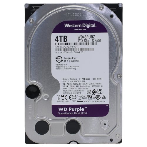 Hard disc HDD Western Digital Purple WD43PURZ 4TB