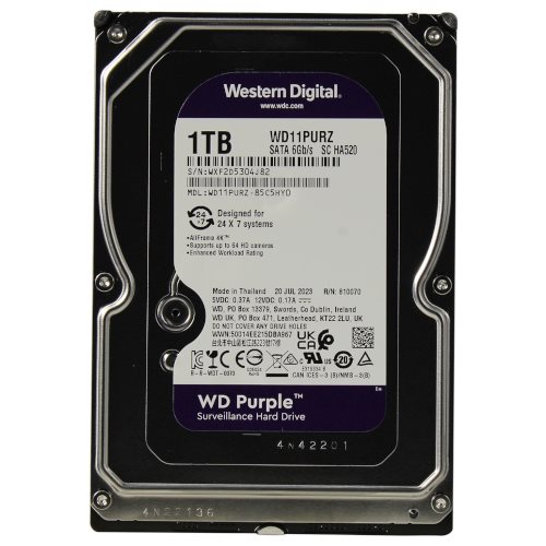 Жесткий диск HDD Western Digital Purple WD11PURZ 1TB