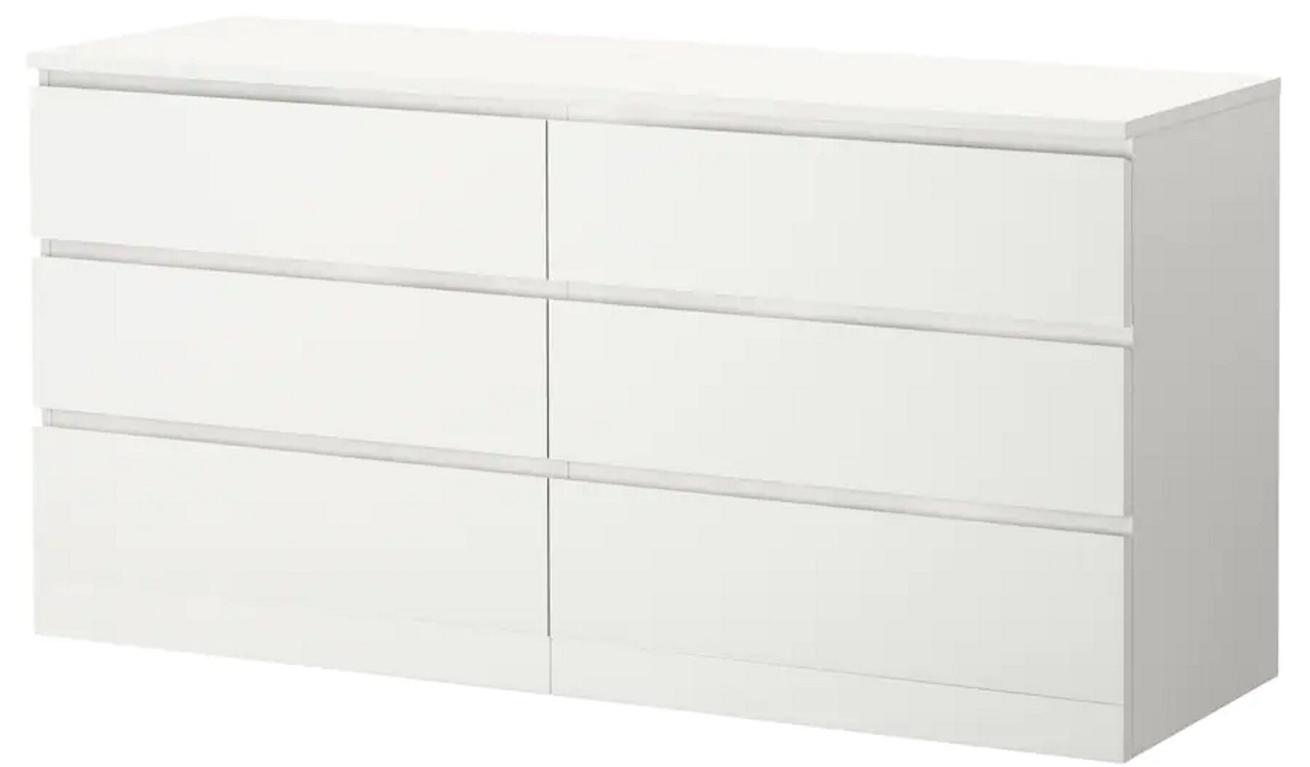 Комод Ikea Malm 6 ящиков 160x78 Белый