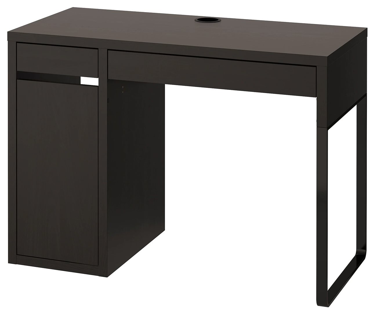 Masa de birou Ikea Micke 105x50 Negru-Maro