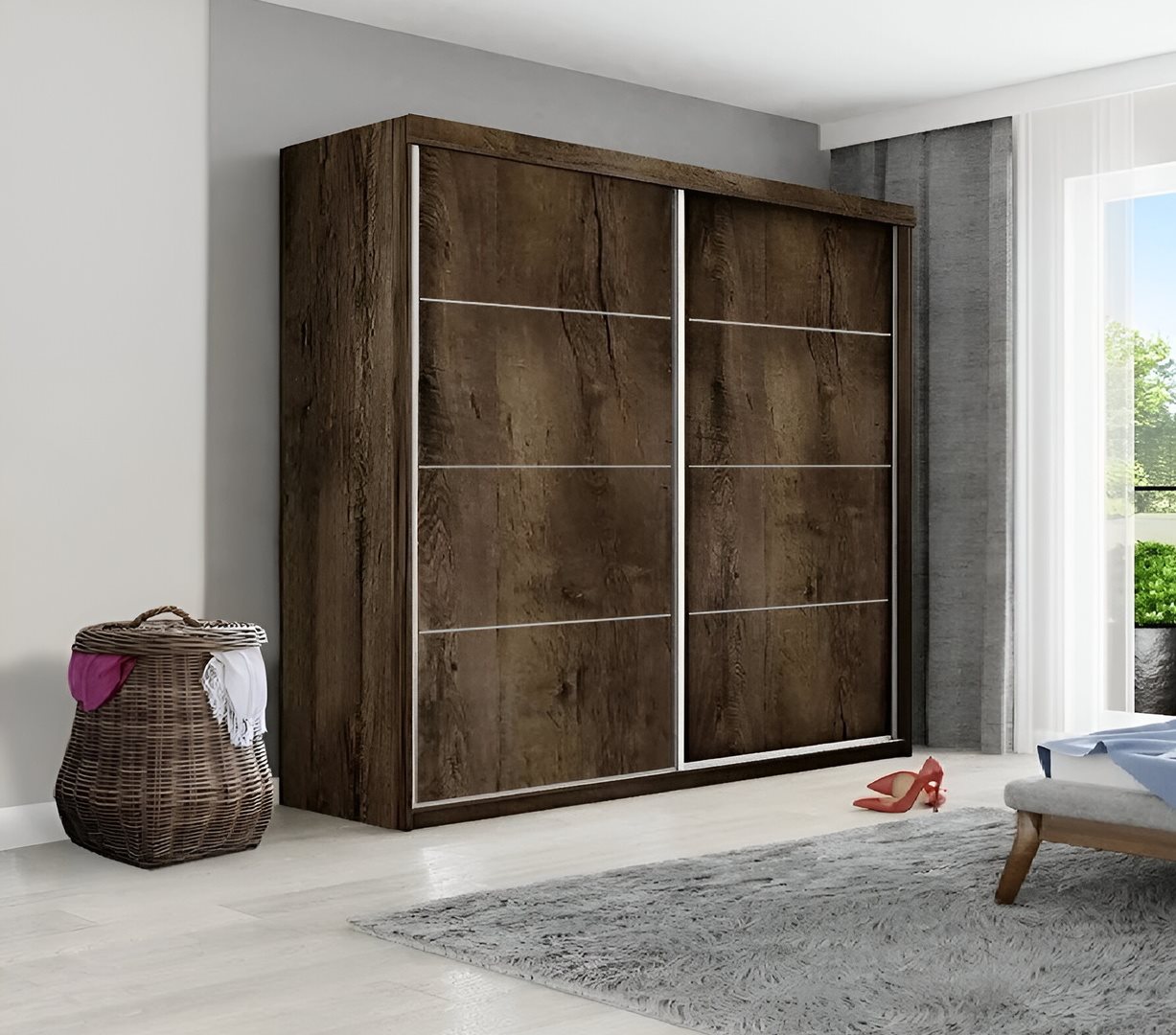 Шкаф купе Prime Furniture Top 25 Plus 150 Ash Dark