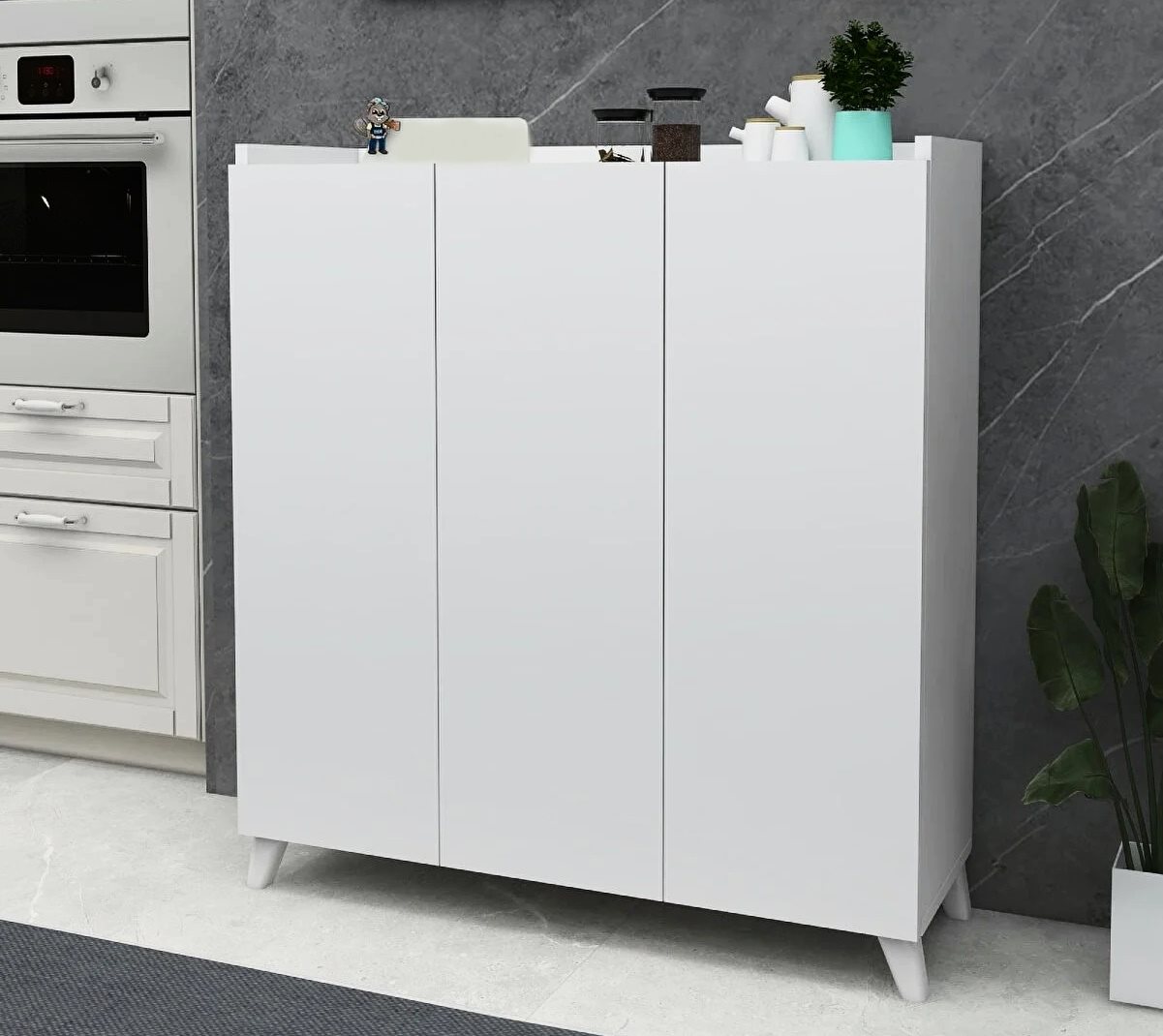 Тумба Fabulous Multifunctional Cabinet With 3 Doors White