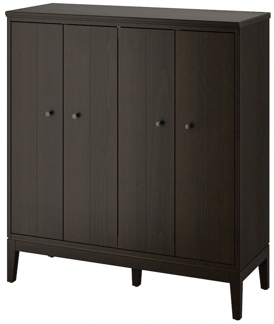 Шкаф Ikea Idanas 121x135 Dark Brown Stain