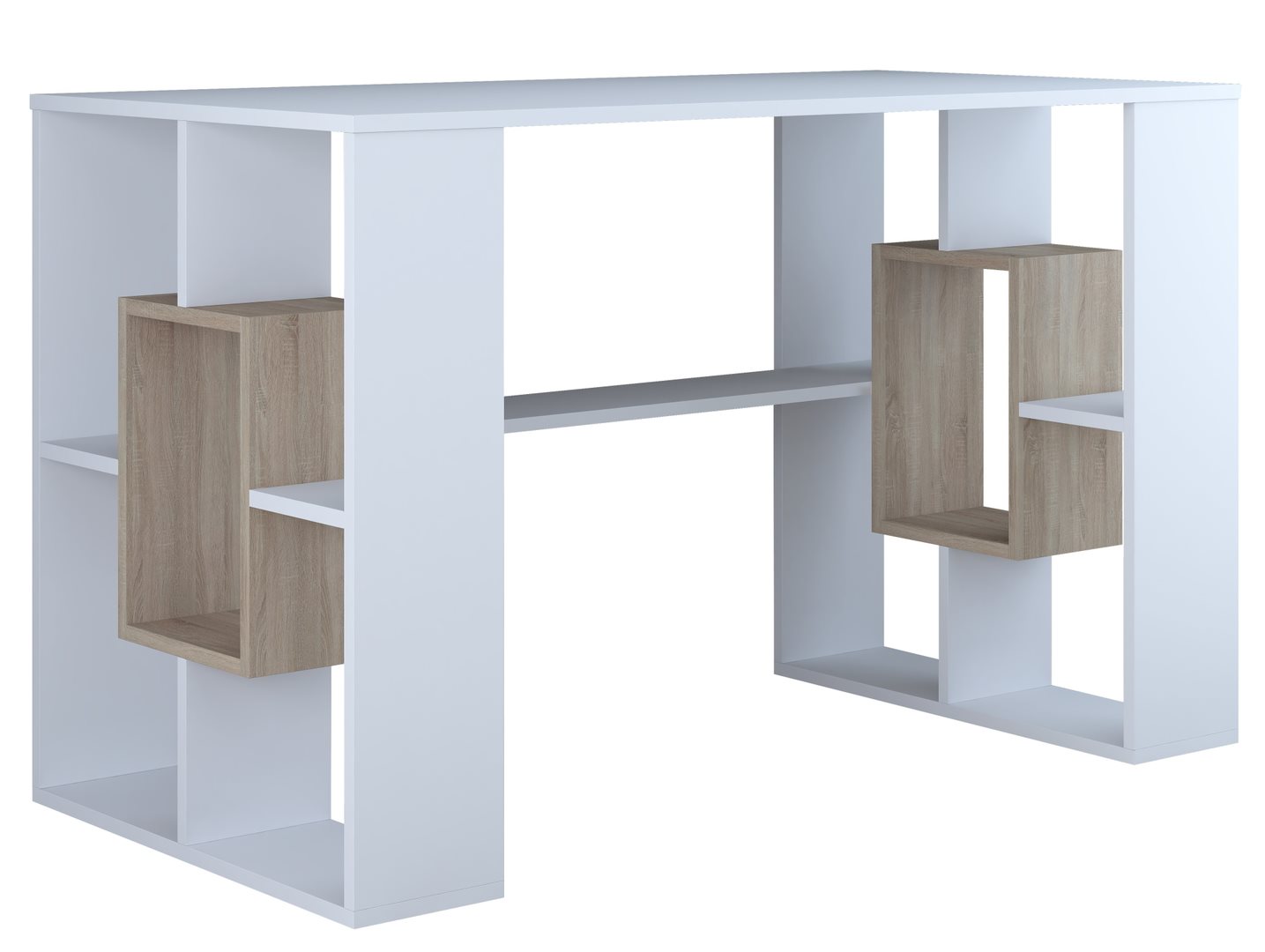 Masa pentru calculator Marcel Prod TIP III RO White/Sonoma Oak