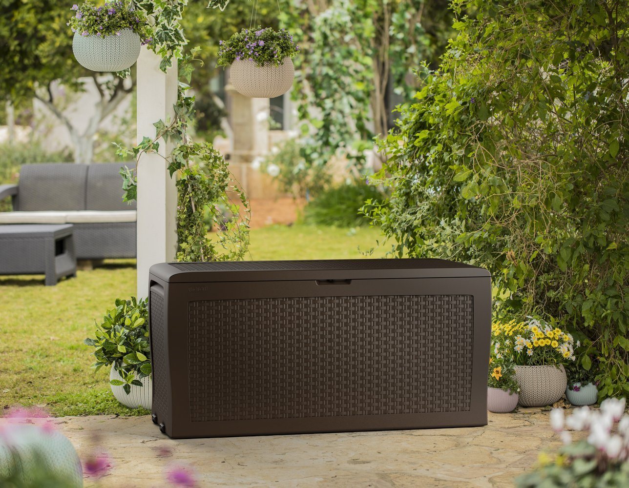 Садовый ящик Keter Samoa Rattan Box 270L Brown