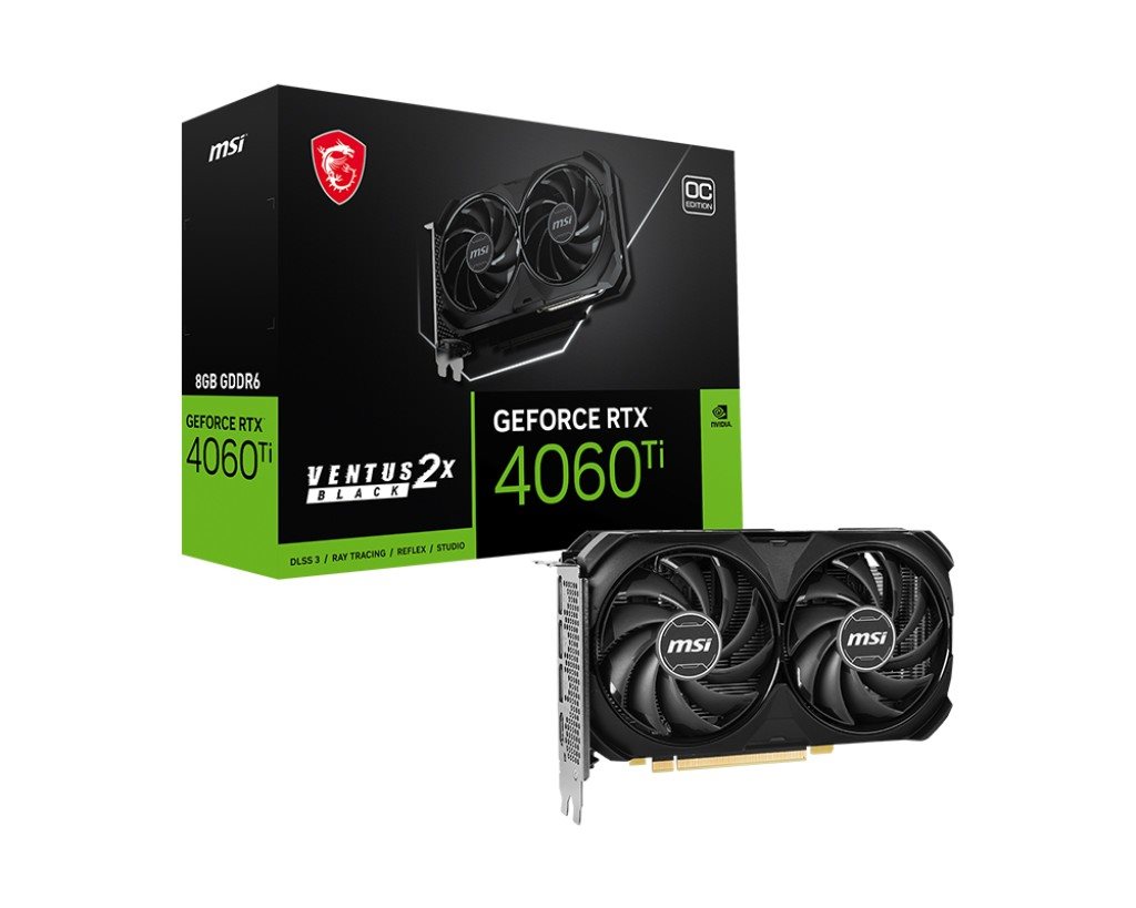 Видеокарта MSI GeForce RTX 4060 Ti 8GB GDDR6 Black