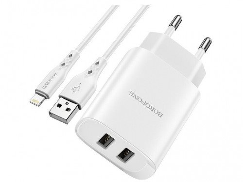 Incarcator Borofone Wall Charger BN2 White