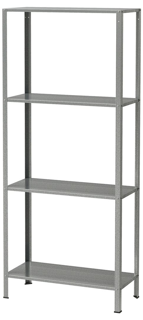 Стеллаж Ikea Hyllis 60x27x140 Silver