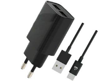 Зарядное устройство Jokade Cable USB to Type-C Dual Port 5A Yiyue Black