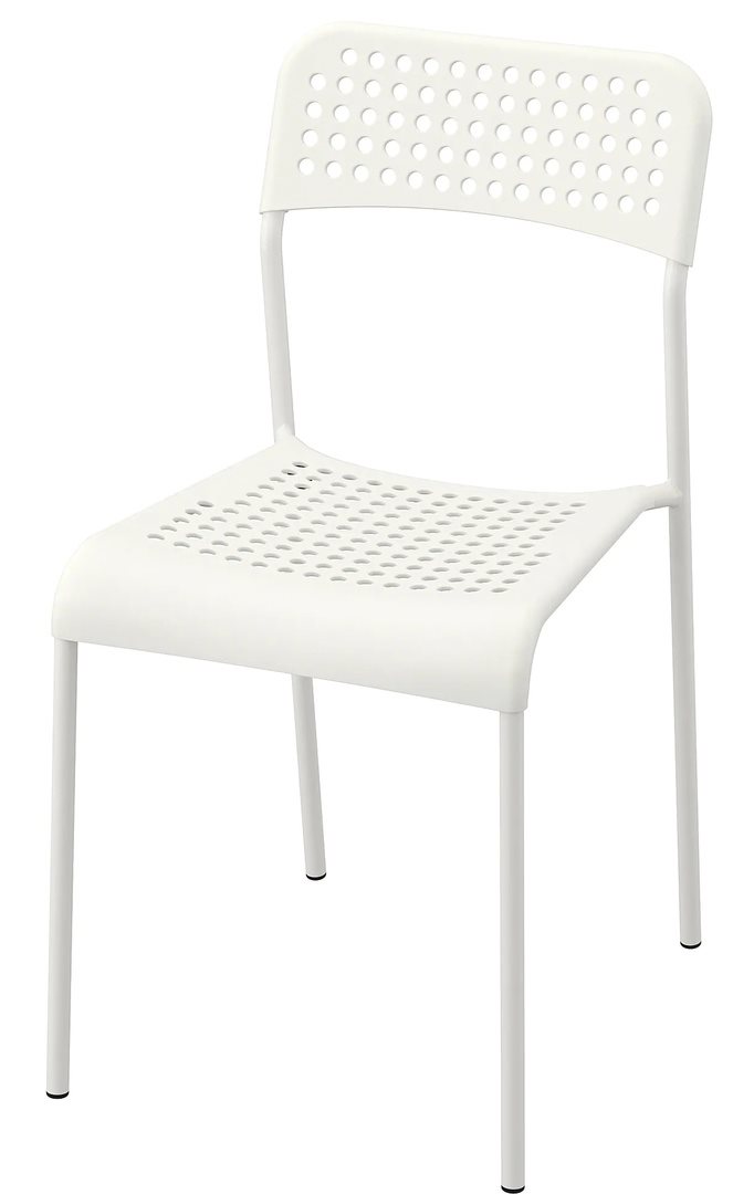 Стул для кухни Ikea Adde White