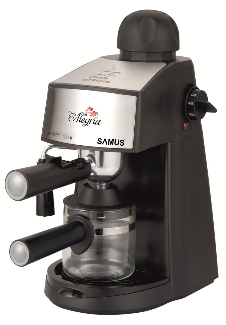 Cafetiera Samus Alegria Black/Inox