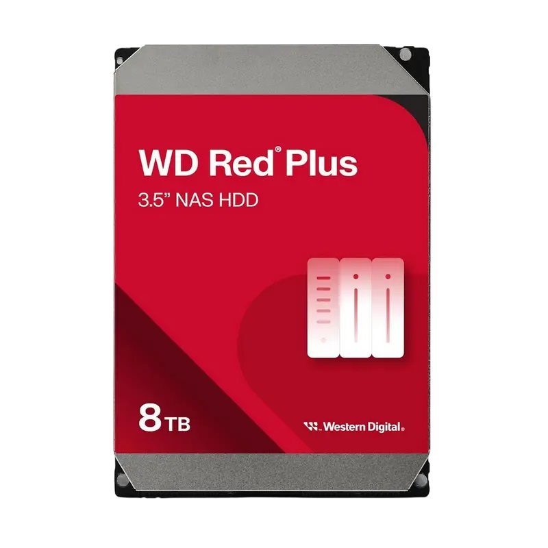 Жесткий диск HDD Western Digital WD Red Plus WD80EFPX 8TB