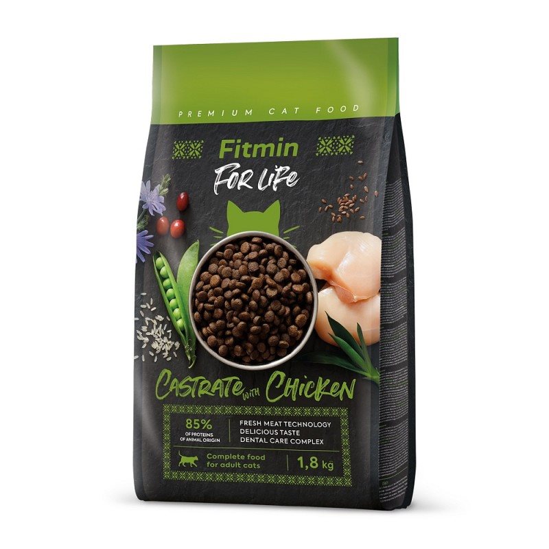 Hrana pentru pisici Fitmin cat For Life Castrate Chicken 1.8kg