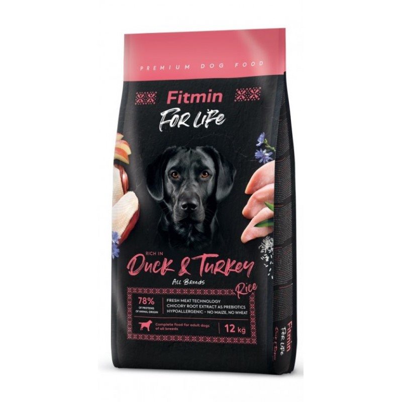 Сухой корм для собак NEW Fitmin dog For Life Duck & Turkey - 12 kg