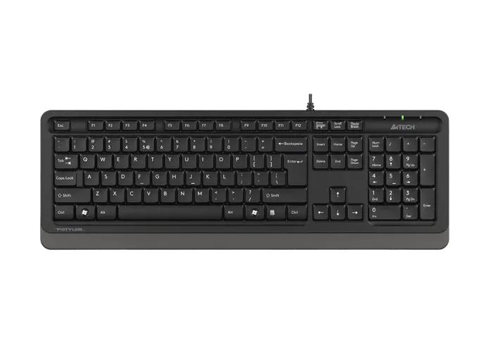 Tastatură A4Tech FK10 EN/RU Black/Grey