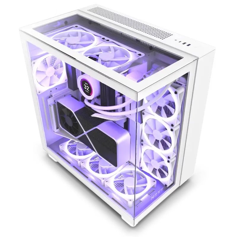 Корпус NZXT H9 Elite RGB White