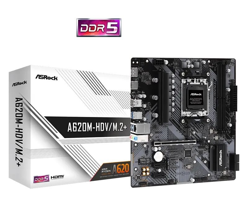 Placă de bază ASRock A620M-HDV/M.2+