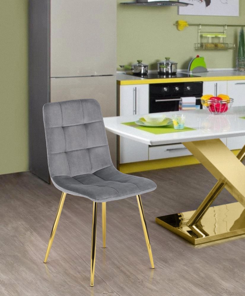 Стул для кухни Mebel Elite York Grey/Golden