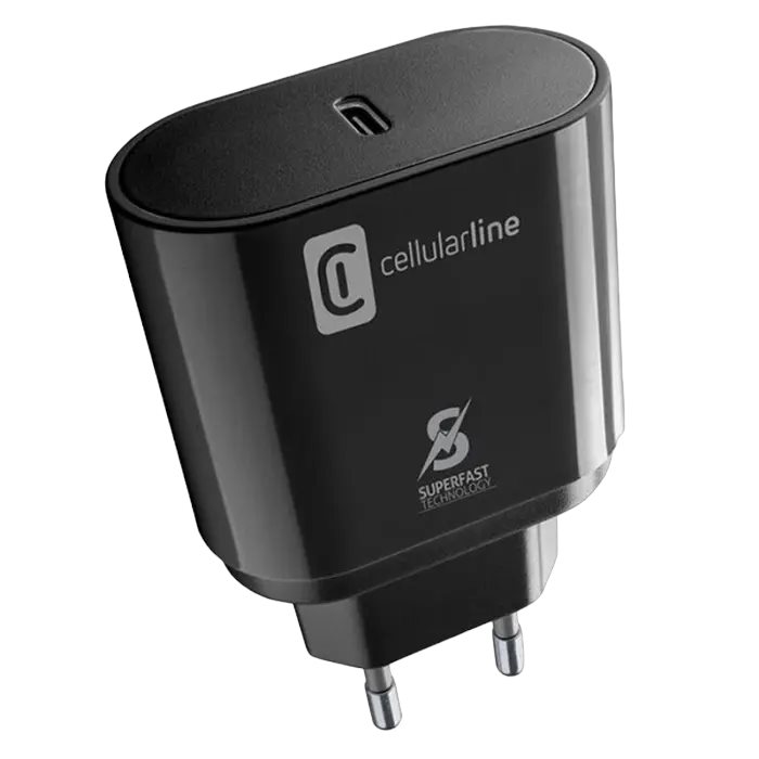 Зарядное устройство Cellularline Type-C 25W for Samsung Black