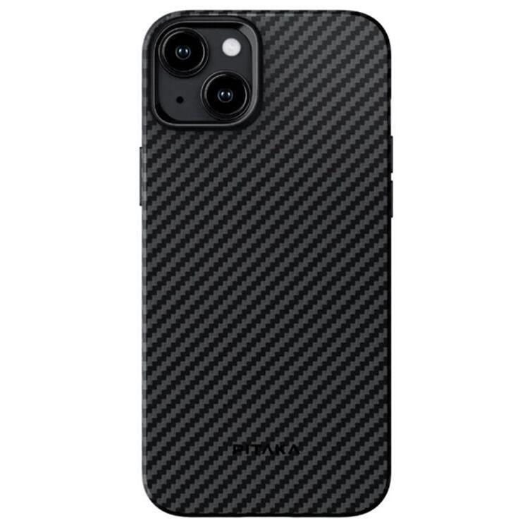 Чехол Pitaka MagEZ Case Pro 4 for iPhone 15 Plus Black/Grey Twill 1500D