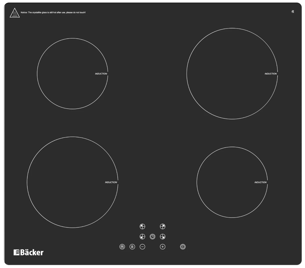 Plita cu inductie Backer BIN60X4 INDUCTION