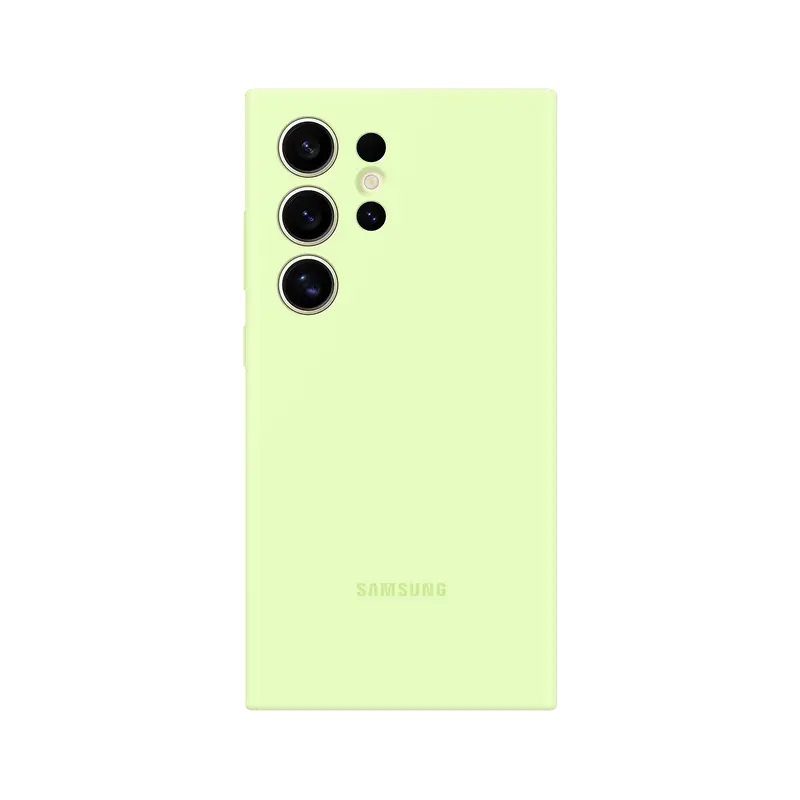 Husă Original Samsung Silicone Cover for Galaxy S24 Ultra Light Green