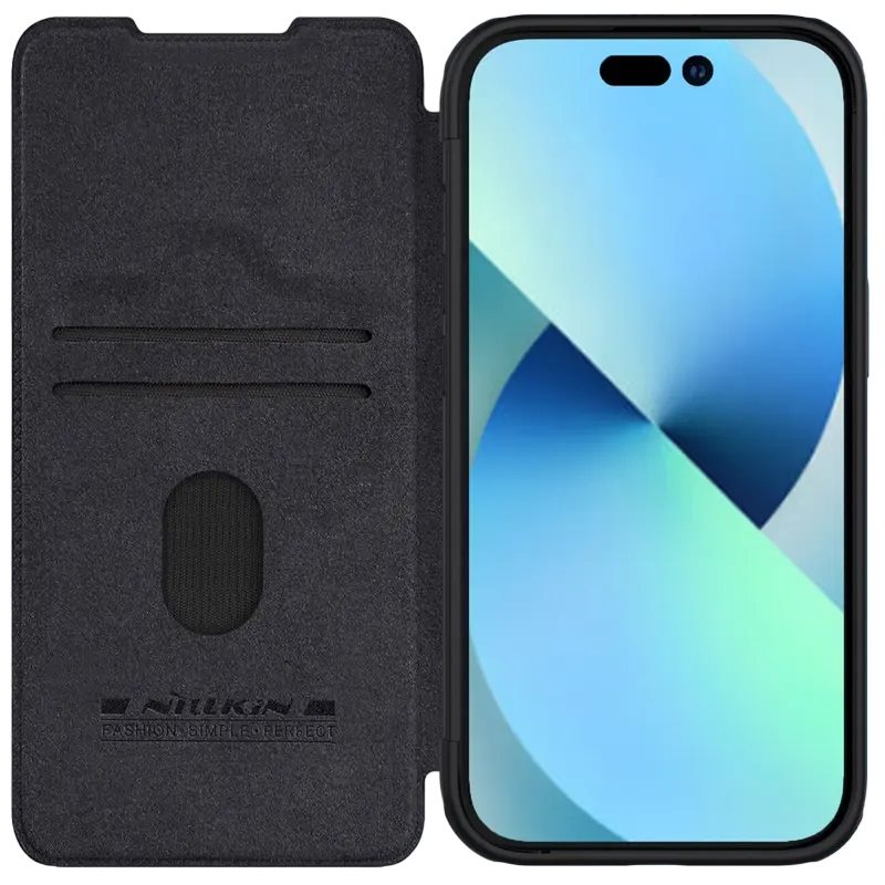 Чехол Nillkin iPhone 15 Plus - Qin Pro Black