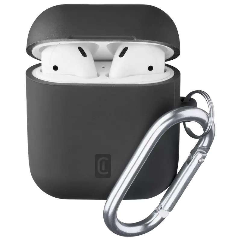 Чехол для наушников Cellularline for Apple Airpods 1/2 Bounce Black