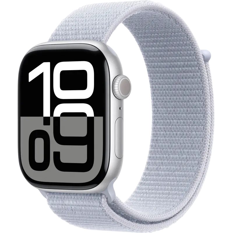 Умные часы Apple Watch Series 10 GPS 46mm MWWN3 Silver Aluminum case with Blue Cloud Sport Loop