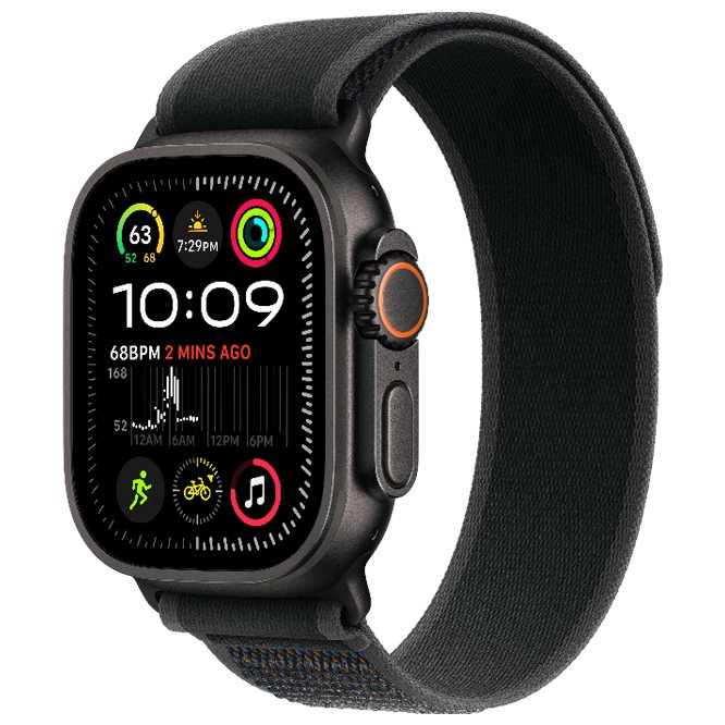 Умные часы Apple Watch Ultra 2 GPS+LTE 49mm MX4U3 Black Titanium/Black Trail Loop S/M