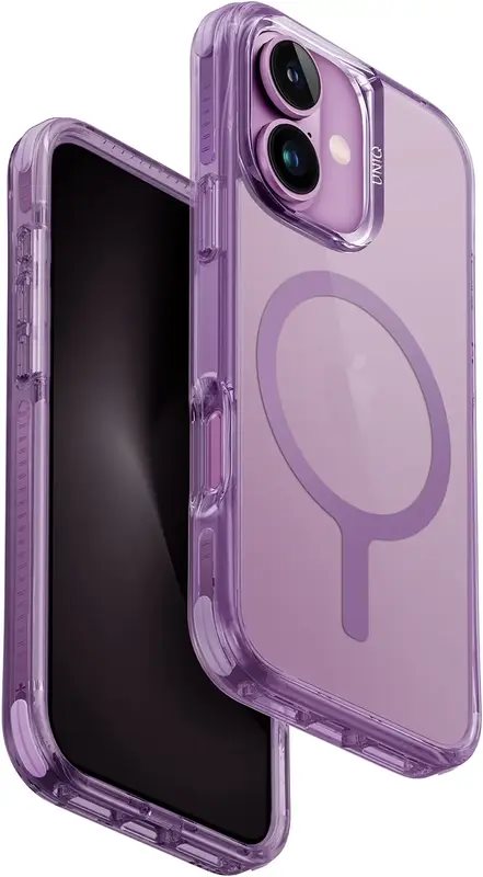 Чехол Uniq for iPhone Hybrid Combat 16 Grape Pink