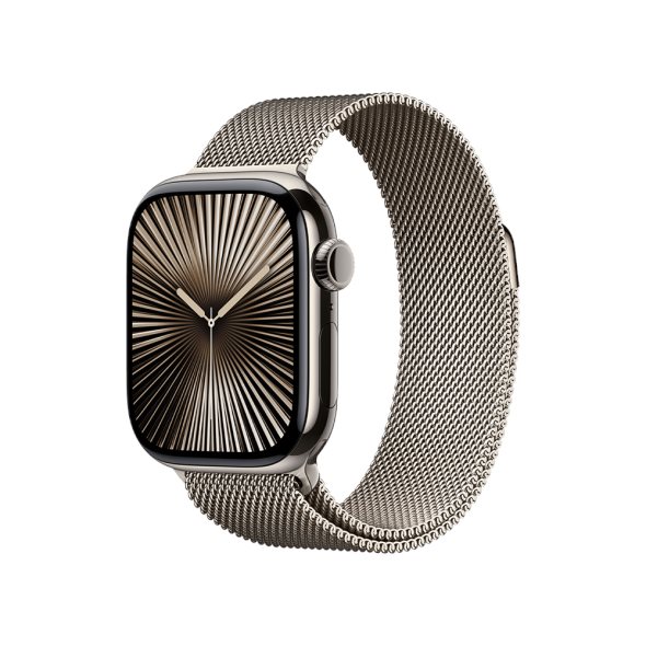 Умные часы Apple Watch Series 10 GPS+LTE 46mm MWYC3 Natural Titanium Natural Milanese Loop M/L