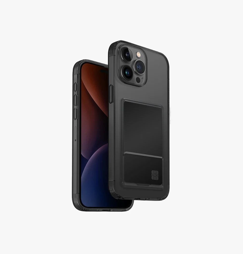 Husă Uniq Hybrid Air Fender ID for iPhone 15 Pro Max Grey