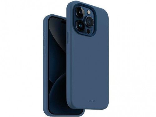 Husă Uniq for Apple iPhone 15 Pro Hybrid Magclik Charging Lino Hue Blue