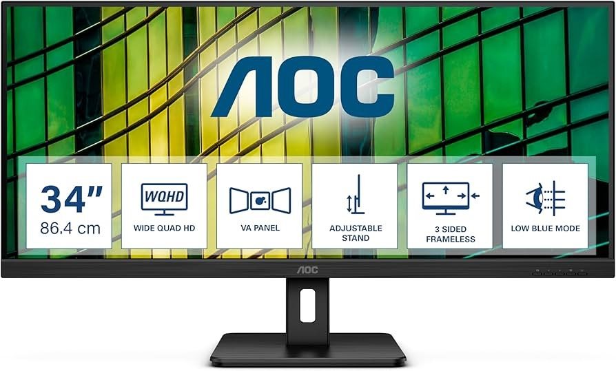 Мониторы AOC U34E2M Black