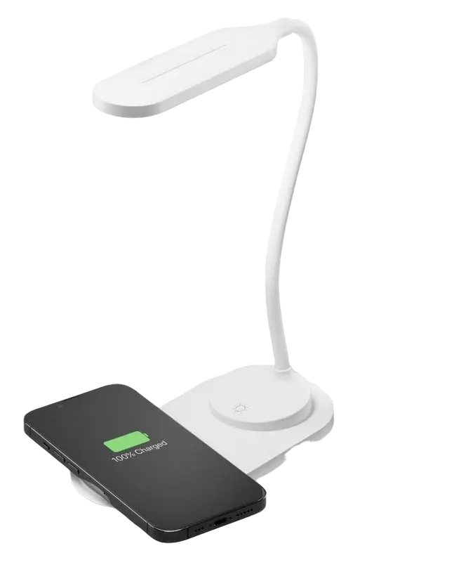 Lampă de masă Cellularline Wireless Charging Lamp White