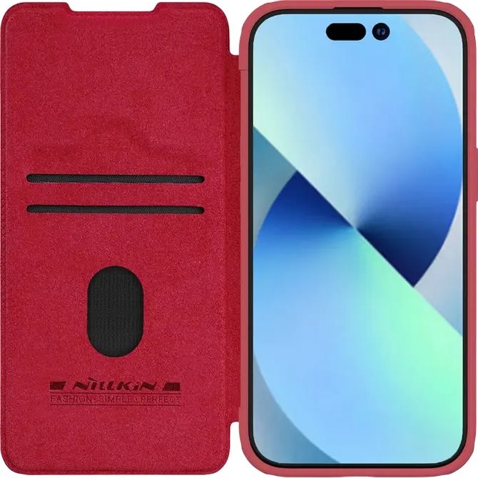 Чехол Nillkin Apple iPhone 15 Plus Qin Pro Red