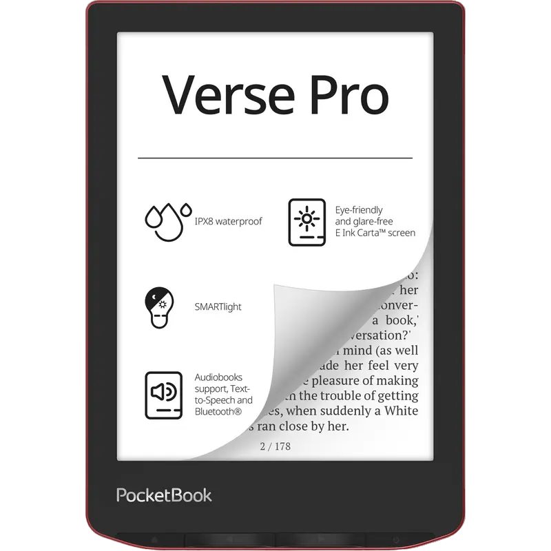 Электронная книга PocketBook 634 Verse PRO Passion Red