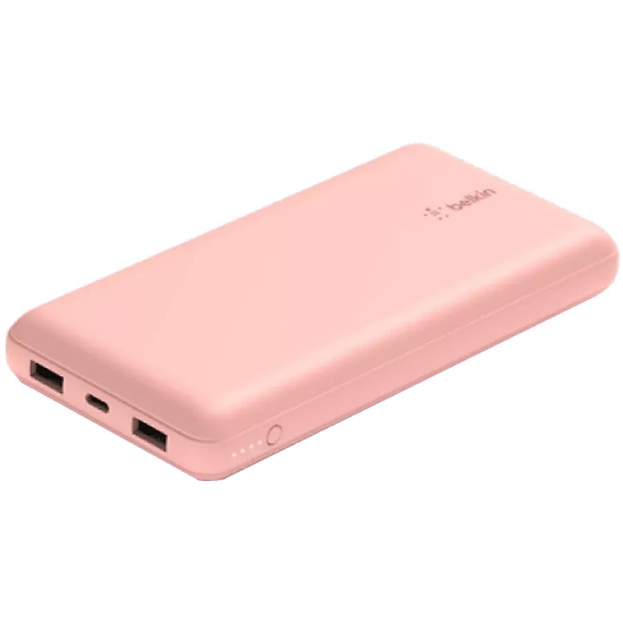 Внешний аккумулятор BELKIN USB-C/USB-A 20000mAh Rose Gold