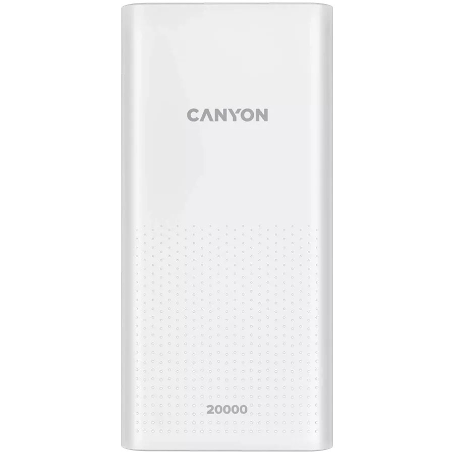 Внешний аккумулятор CANYON PB-2001 20000 mAh White