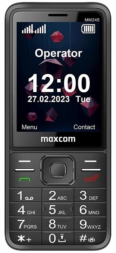 Мобильный телефон Maxcom MM245 4G Black